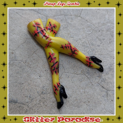 Brooch: Zombie Pinup Legs