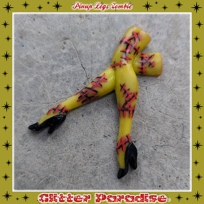 Brooch: Zombie Pinup Legs
