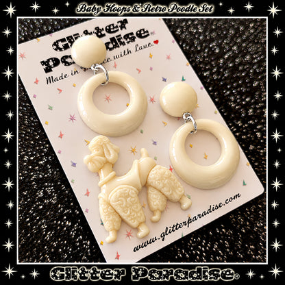 Cojunto: Baby Hoops and Retro Poodle