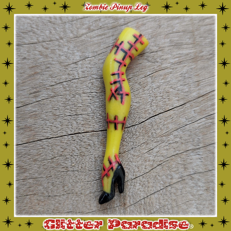 Brooch: Zombie Pinup Leg