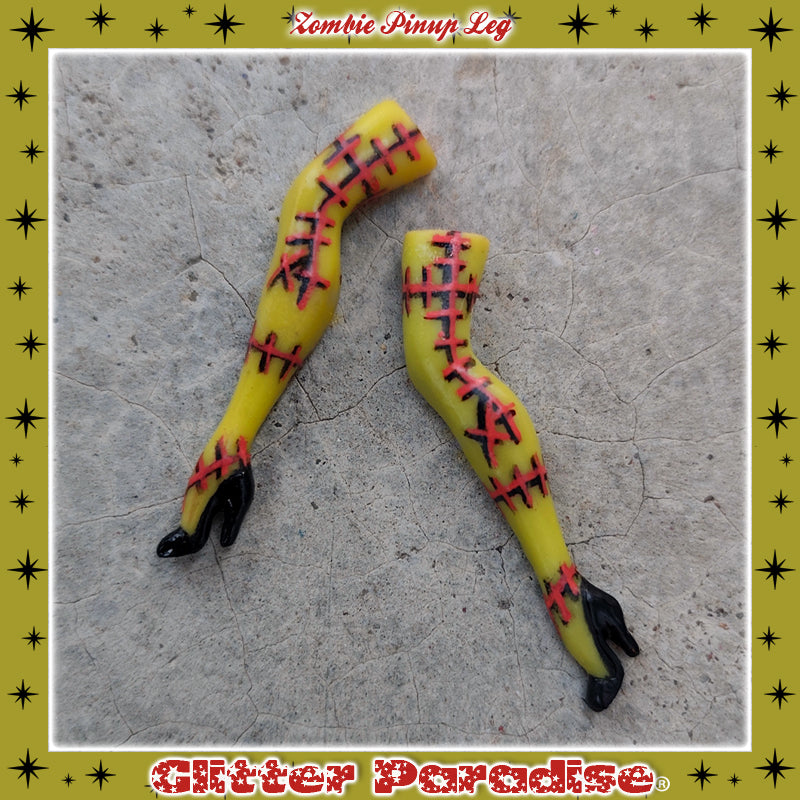 Brooch: Zombie Pinup Leg