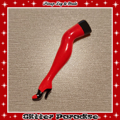 Brooch: Pinup Leg Color