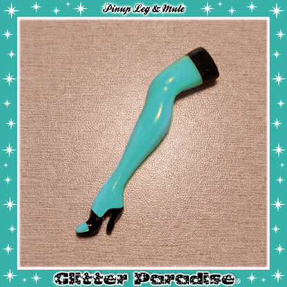 Brooch: Pinup Leg Color