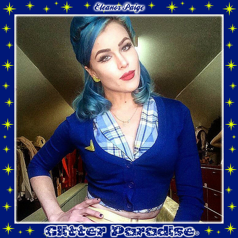 Brooch: Confetti Lucite Sharp Boomerang Dust