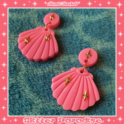 Earrings: Atomic Seashell