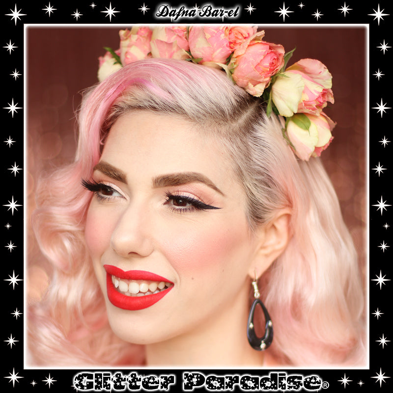 Earrings: Atomic Teadrop Hoops