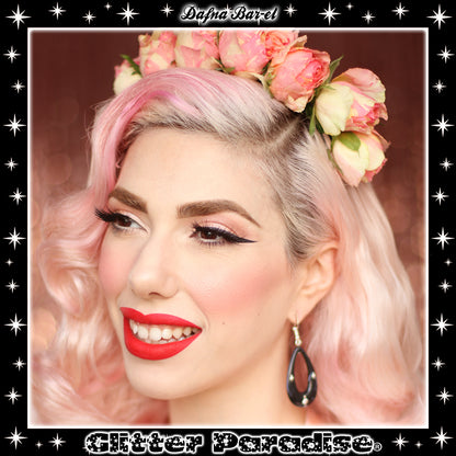 Earrings: Atomic Teadrop Hoops