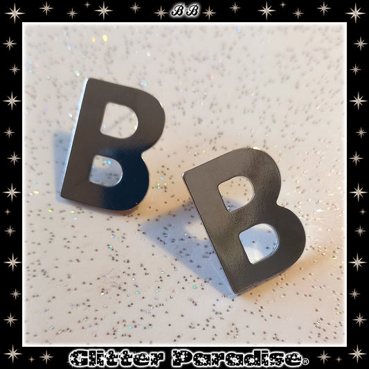 Earrings: Initials B.B