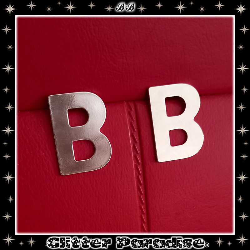 Earrings: Initials B.B