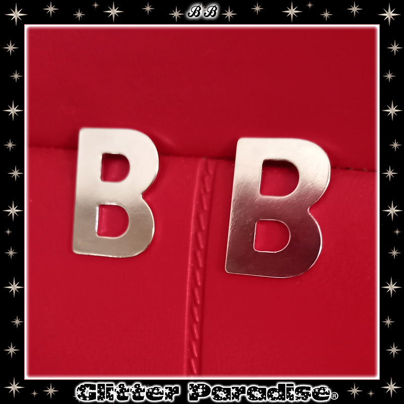 Earrings: Initials B.B