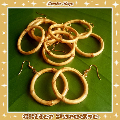 Earrings: Bamboo Hoops