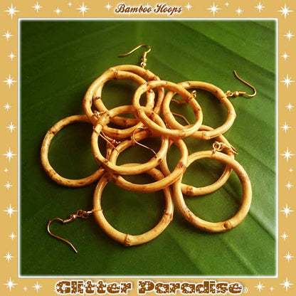 Earrings: Bamboo Hoops