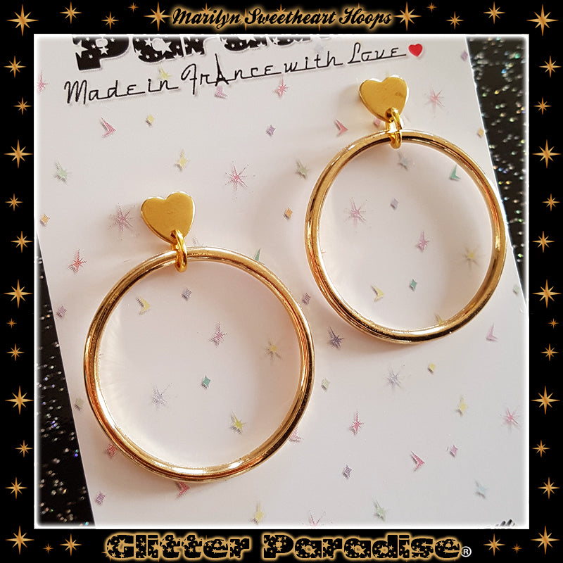 Earrings: Marilyn Sweetheart Hoops