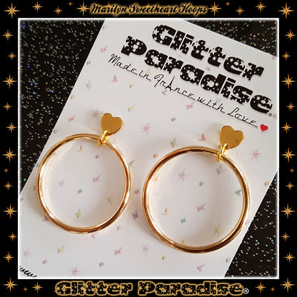 Earrings: Marilyn Sweetheart Hoops