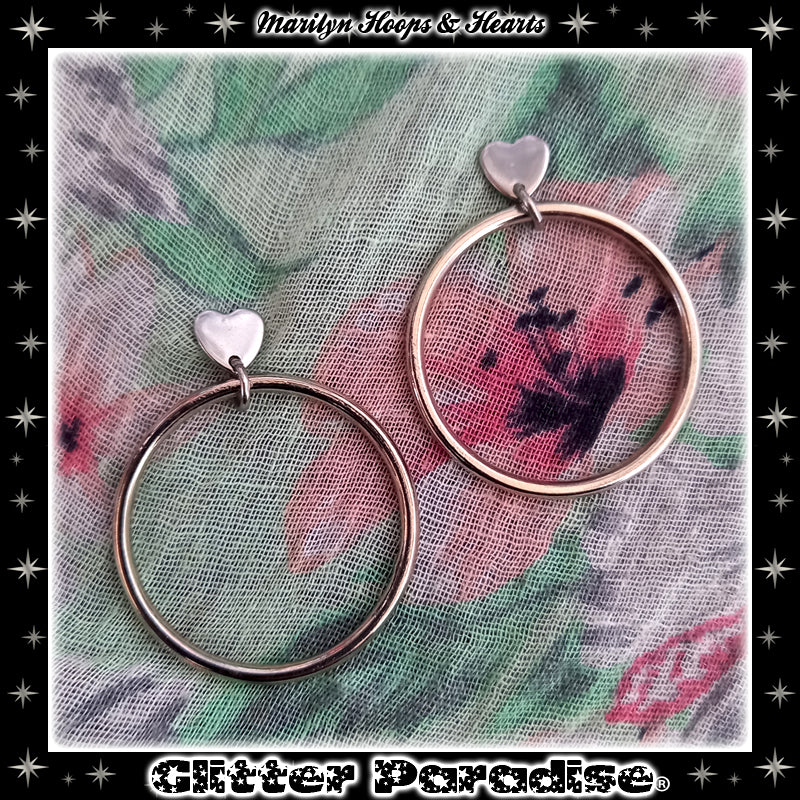 Earrings: Marilyn Sweetheart Hoops