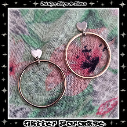 Earrings: Marilyn Sweetheart Hoops
