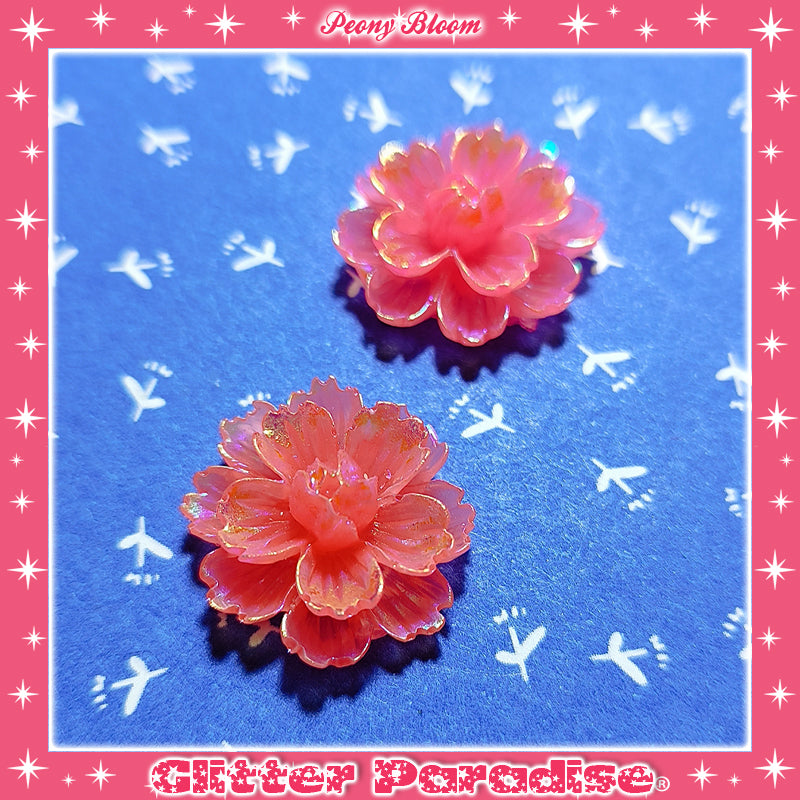 Earrings: Peony Bloom