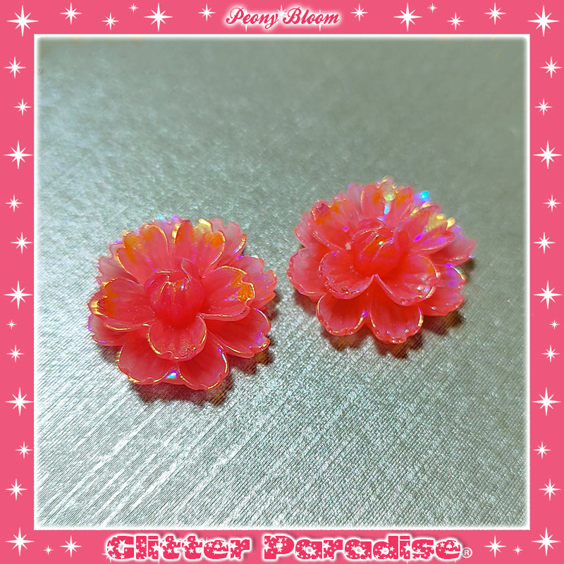 Earrings: Peony Bloom