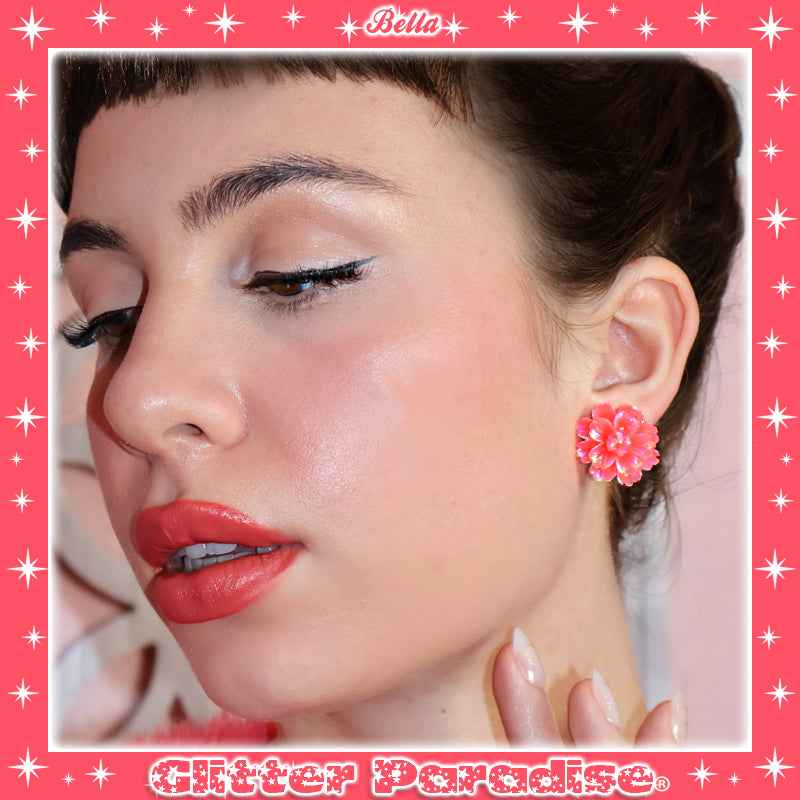 Earrings: Peony Bloom