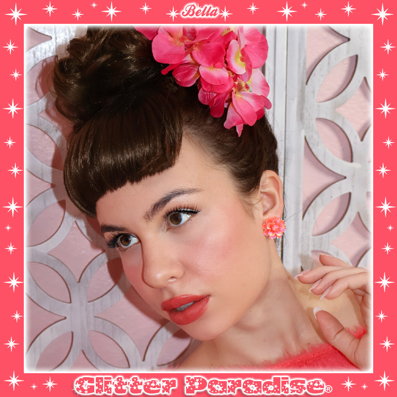 Earrings: Peony Bloom