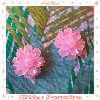 Earrings: Peony Bloom