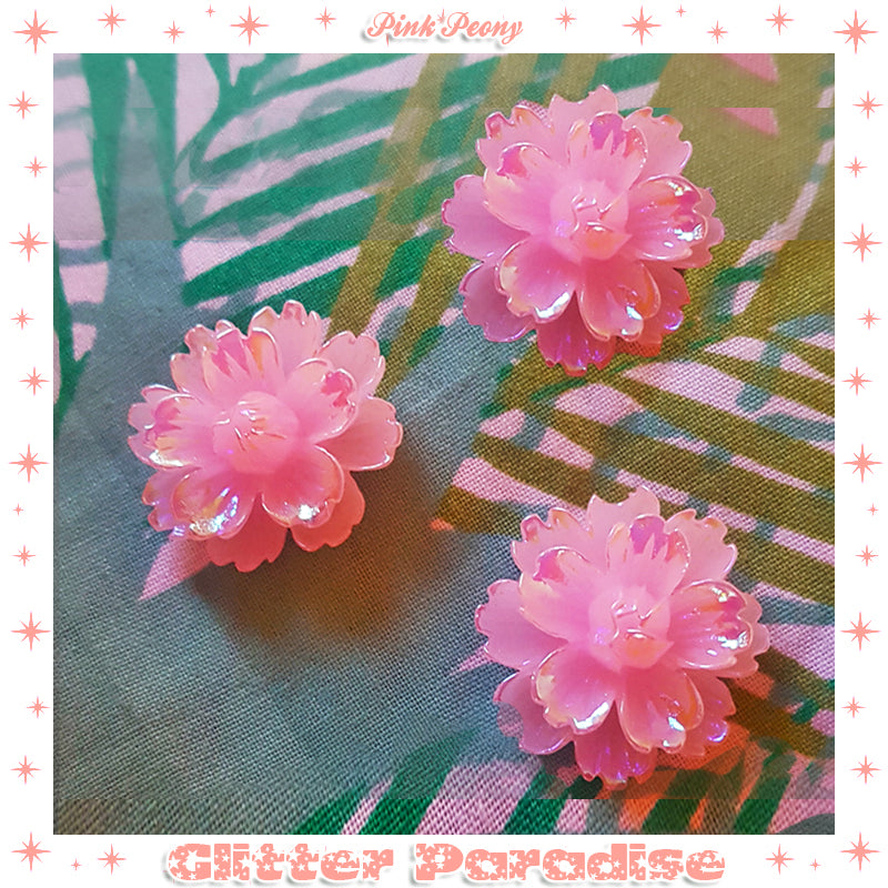 Earrings: Peony Bloom