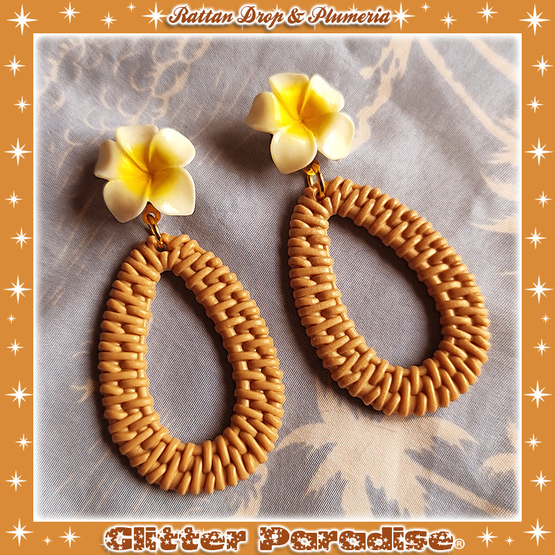 Pendientes: Rattan Drop & Daisie