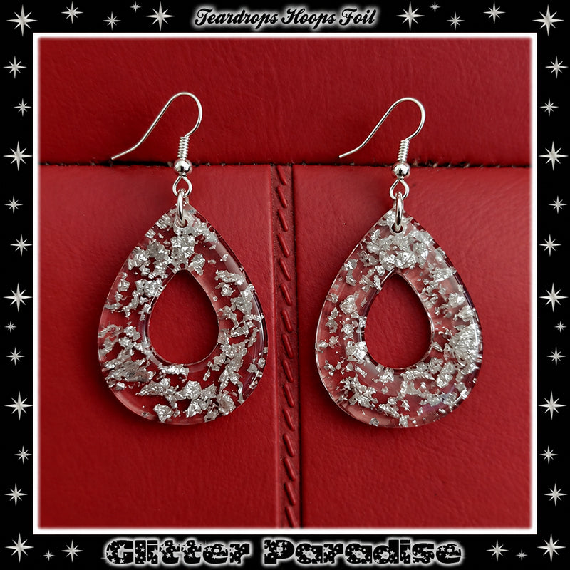 Boucles d'oreilles : Teadrop Hoops Foil