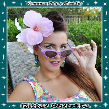 Earrings: Tiki Rainbow and Leaf