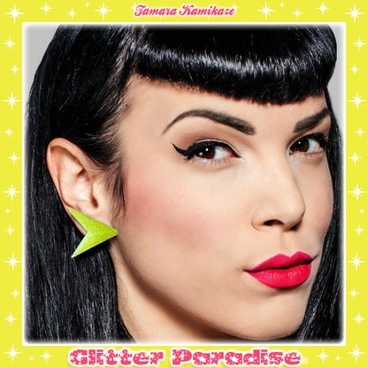 Pendientes: Lucite Sharp Boomerang